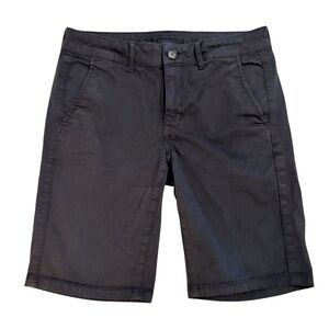 American Eagle Outfitters Super Stretch Black Bermuda Shorts